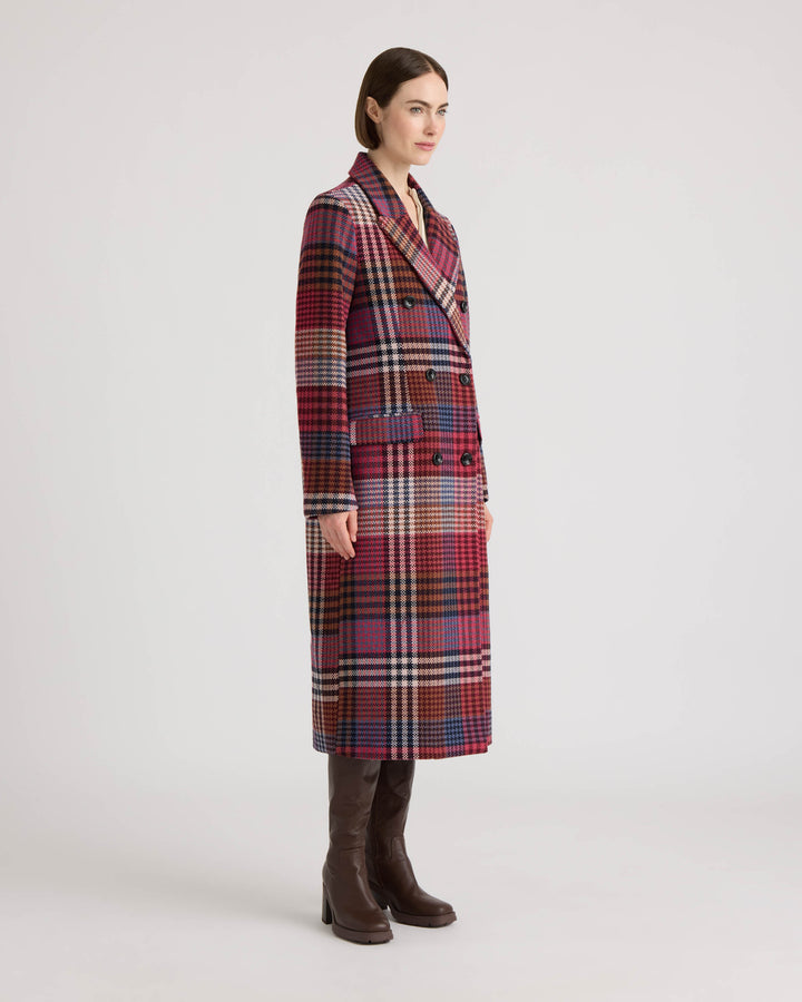 Long Coat with Notch Collar
