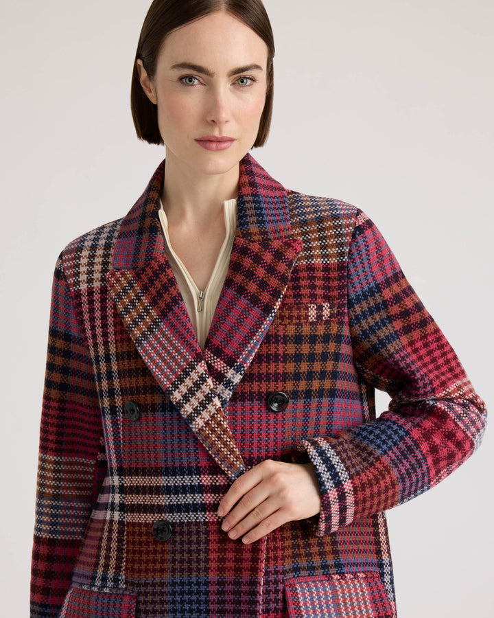 Long Coat with Notch Collar