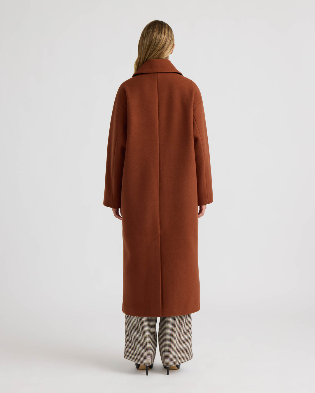 Cocoon Coat with Notch Collar