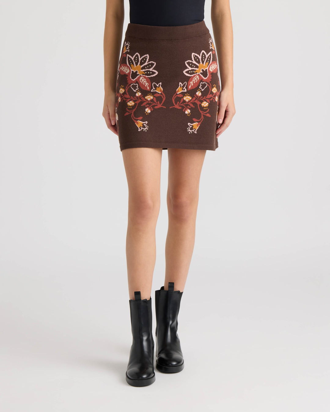 Jacquard Mini Skirt