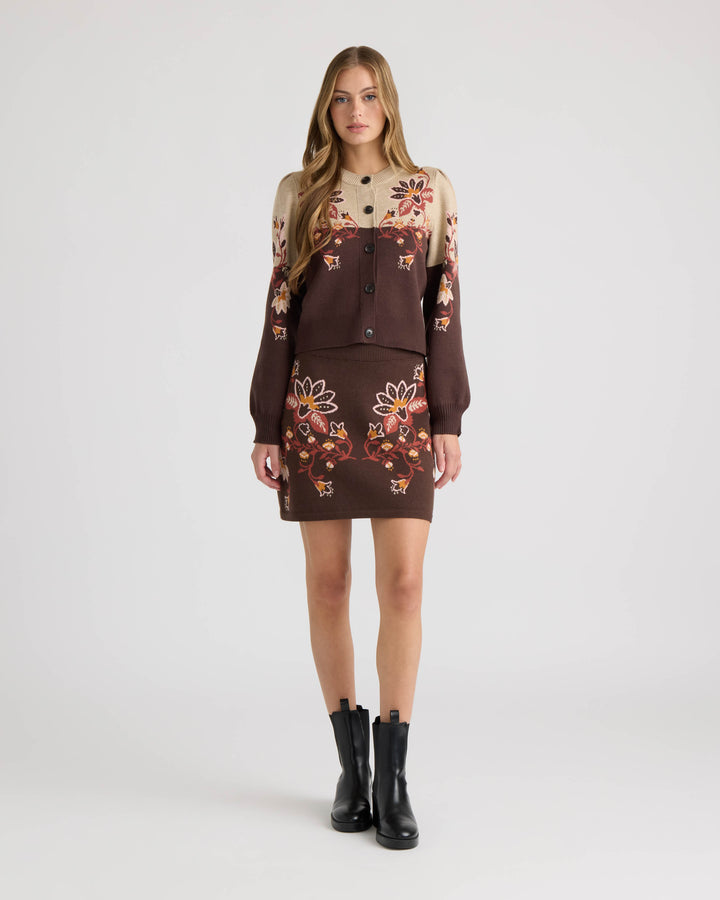Jacquard Mini Skirt