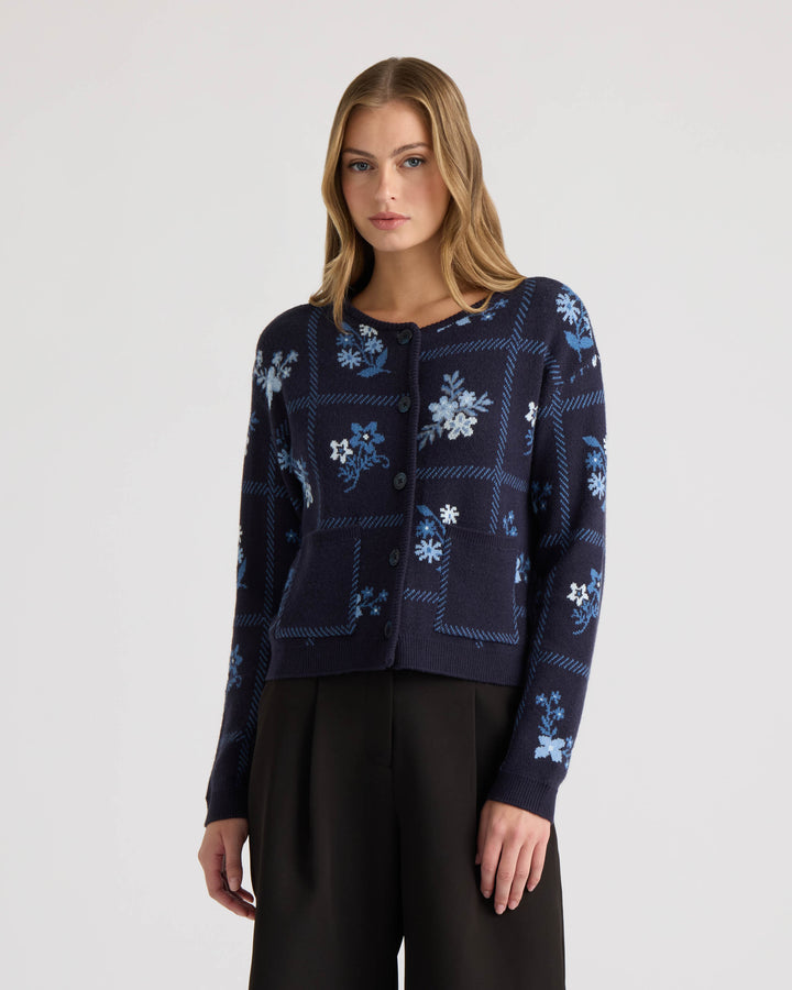 Patchwork Sweater Cardigan