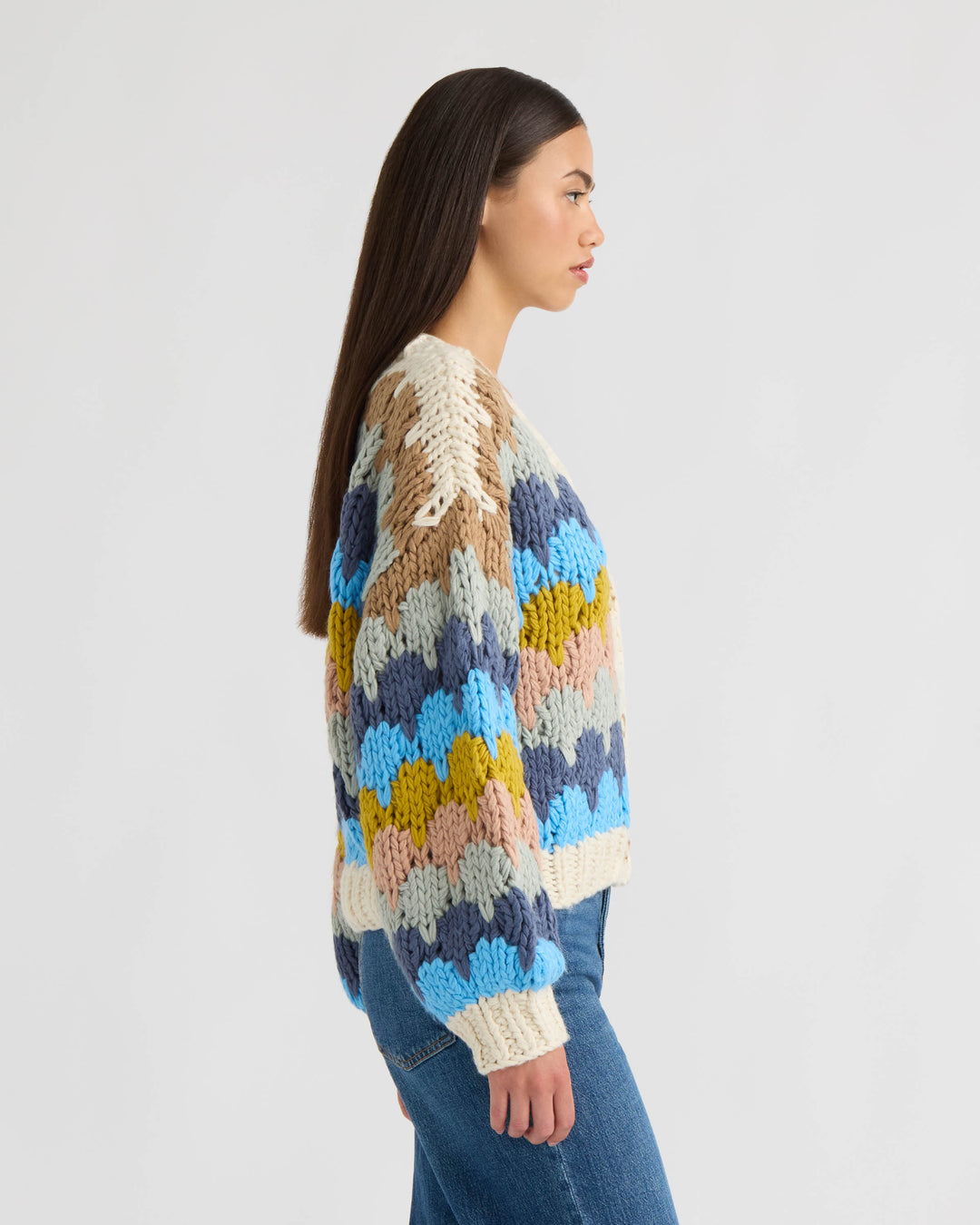 Chunky Hand Knitted Cardigan