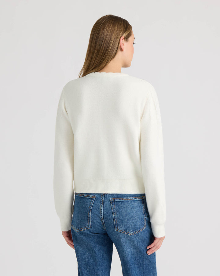 Floral Neck Cardigan