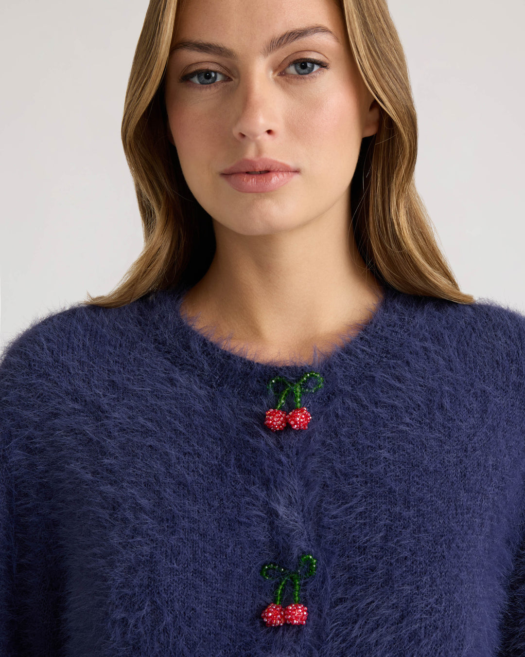 Cherry Front Cardigan