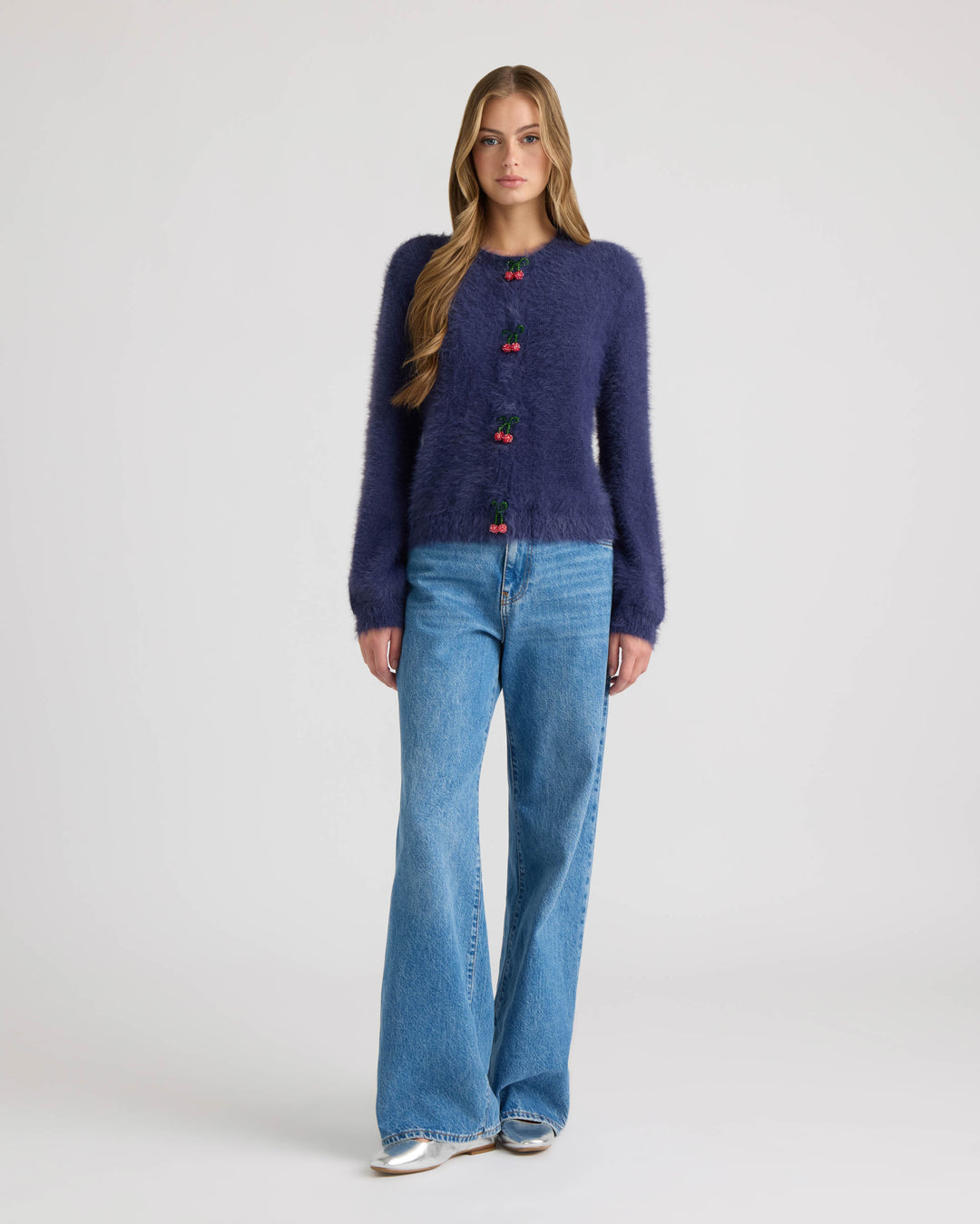 Cherry Front Cardigan