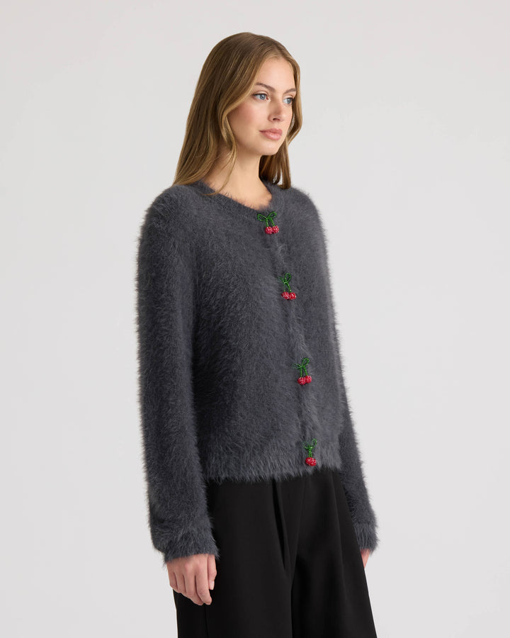Cherry Front Cardigan