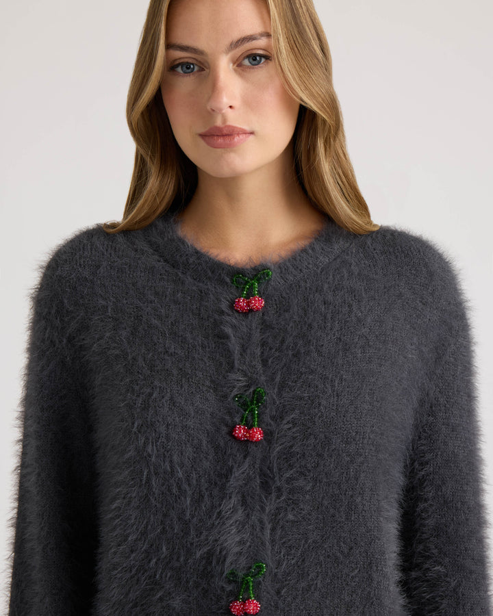 Cherry Front Cardigan
