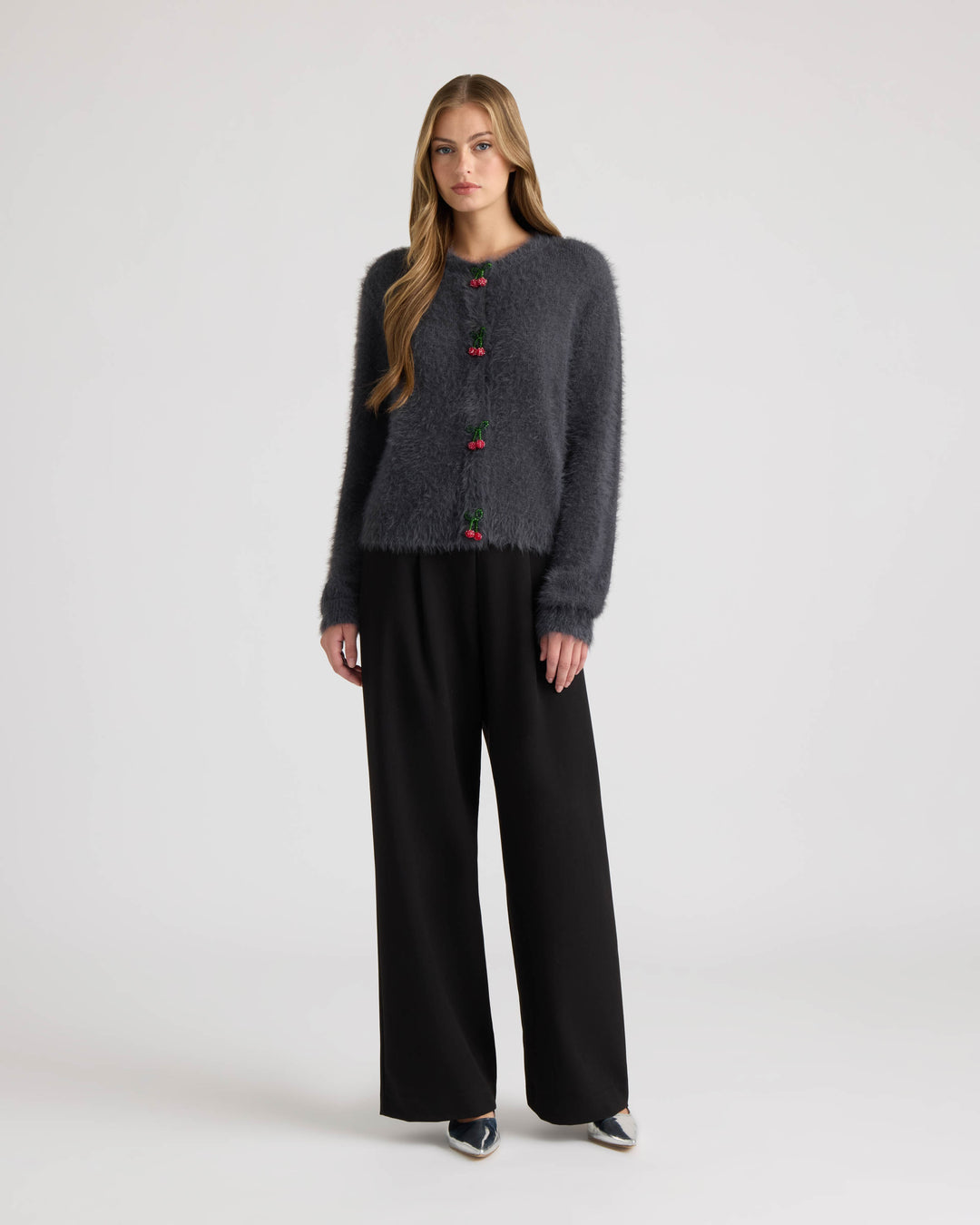 Cherry Front Cardigan