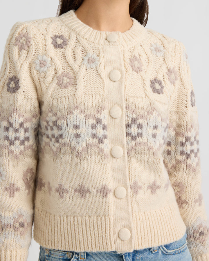 Embroidered Cardigan