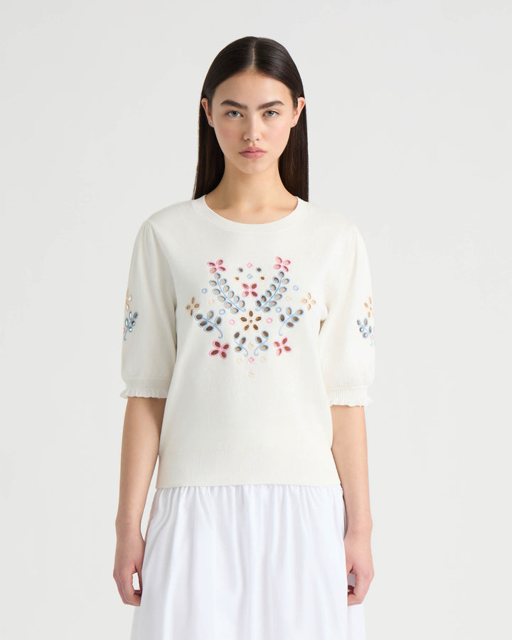 Eyelet Sweater