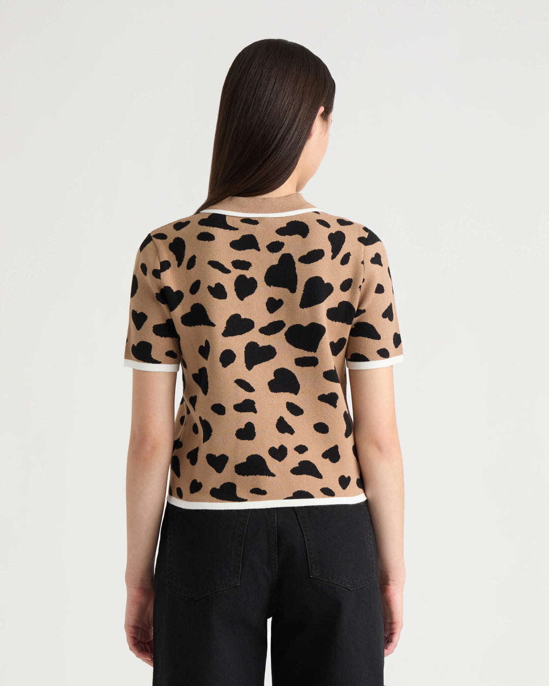 Short Sleeve Polo Sweater