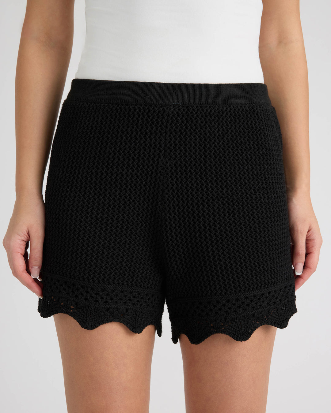 Pull on Crochet Shorts