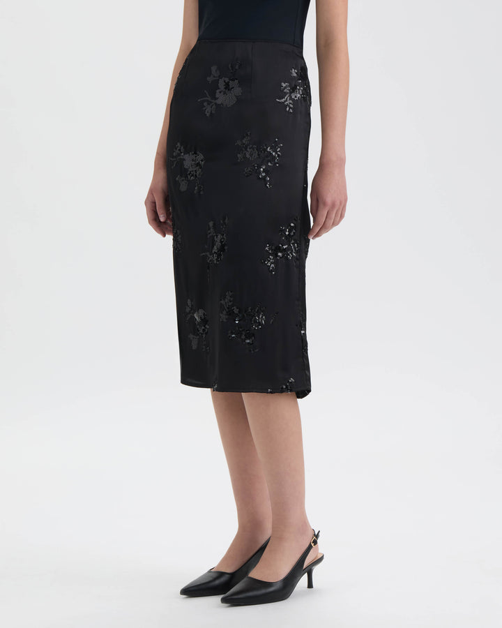 Midi Sequin Skirt