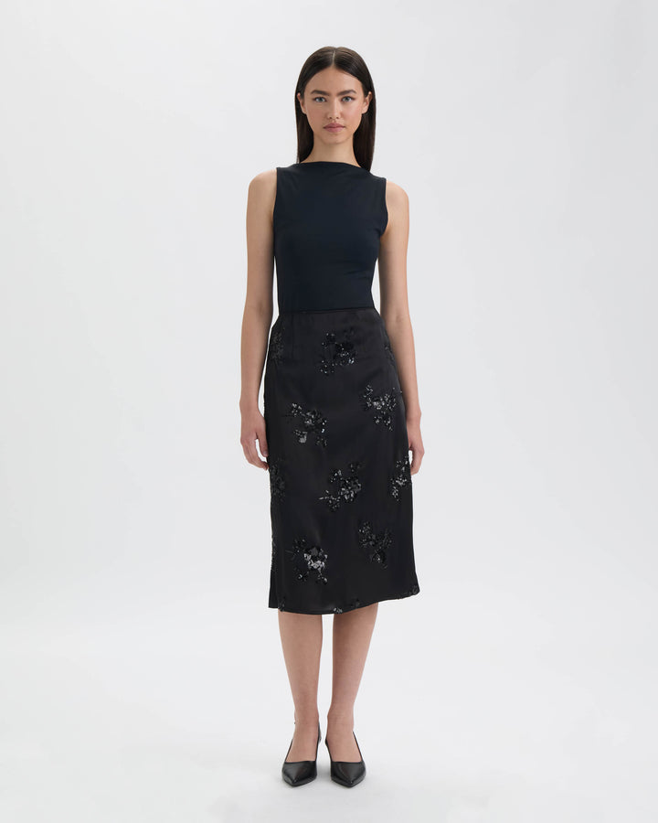 Midi Sequin Skirt