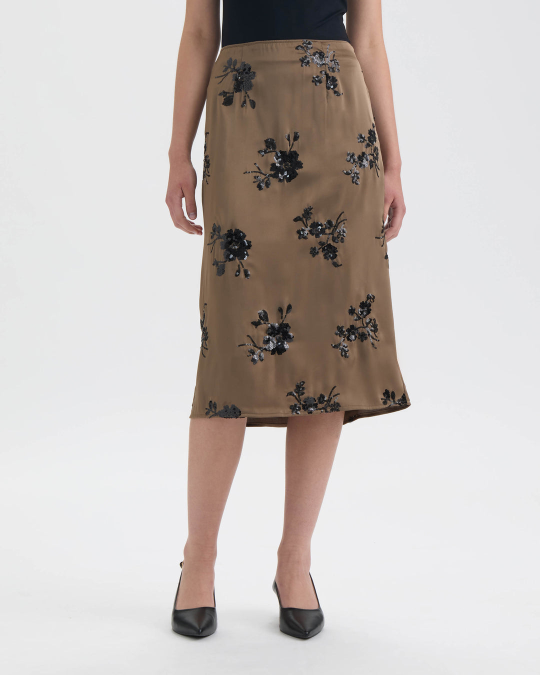 Midi Sequin Skirt