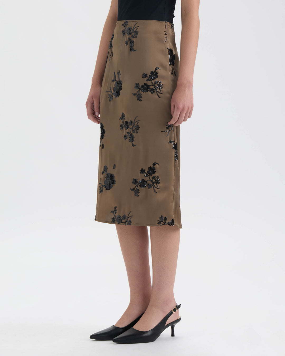 Midi Sequin Skirt