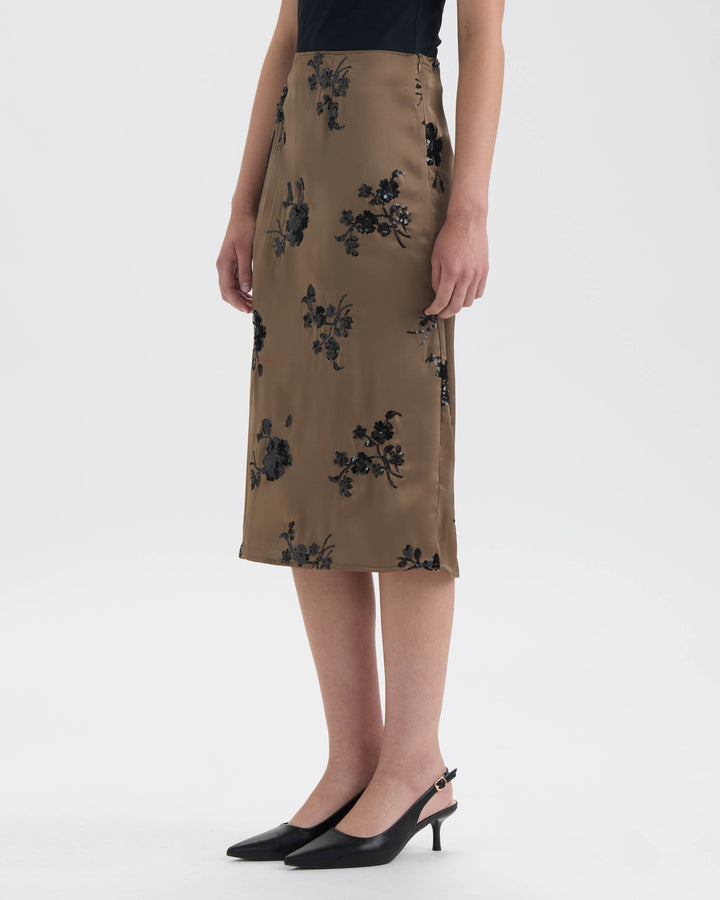 Midi Sequin Skirt