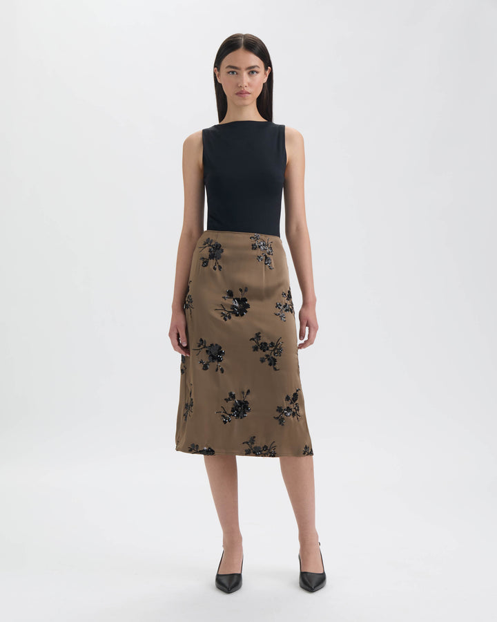 Midi Sequin Skirt