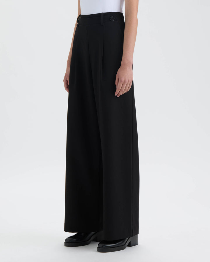 Wide Leg Pants with Pleats