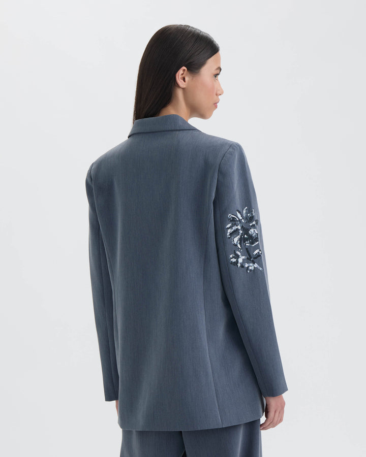 Embellished Sequin Blazer
