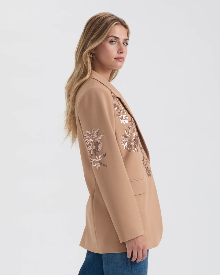Embellished Sequin Blazer