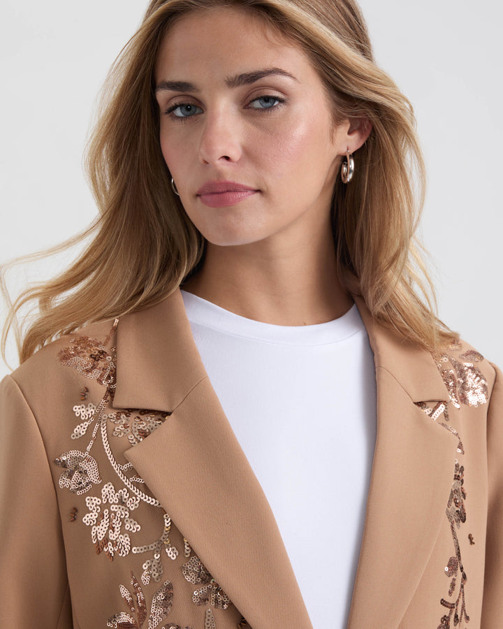 Embellished Sequin Blazer