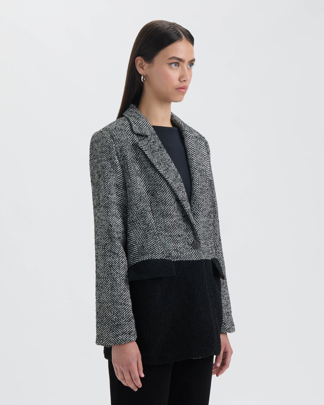 Asymmetric Pannel Blazer