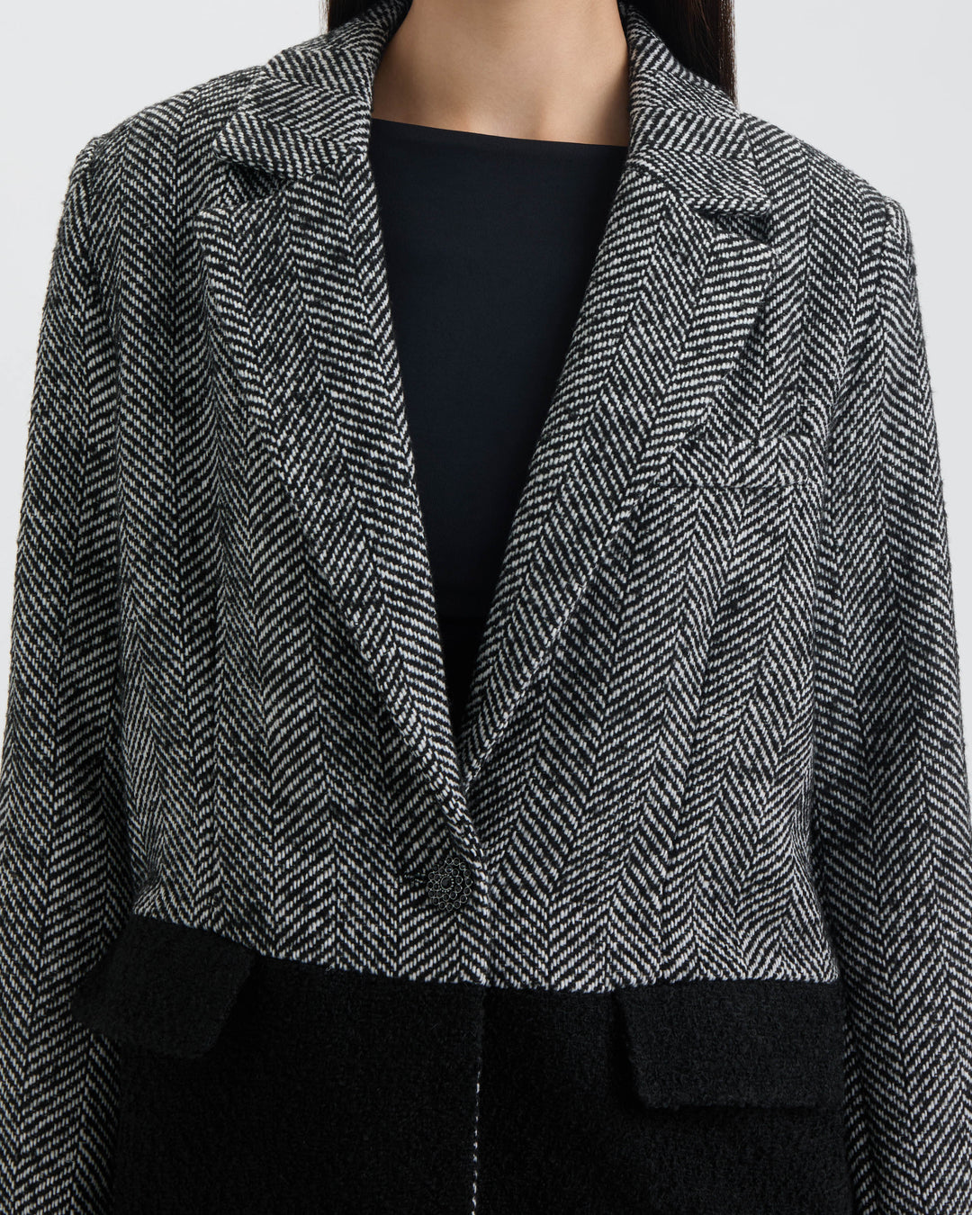 Asymmetric Pannel Blazer
