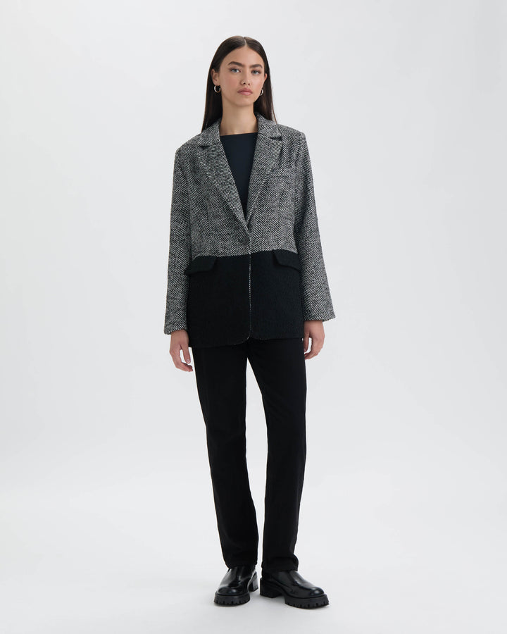 Asymmetric Pannel Blazer