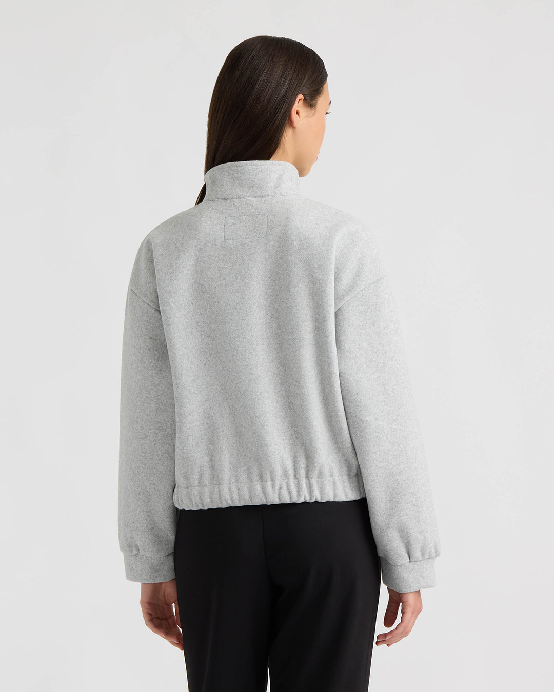 Funnel Neck Felt Jacket