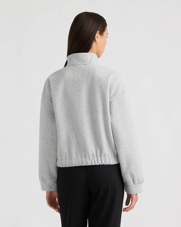 Funnel Neck Felt Jacket