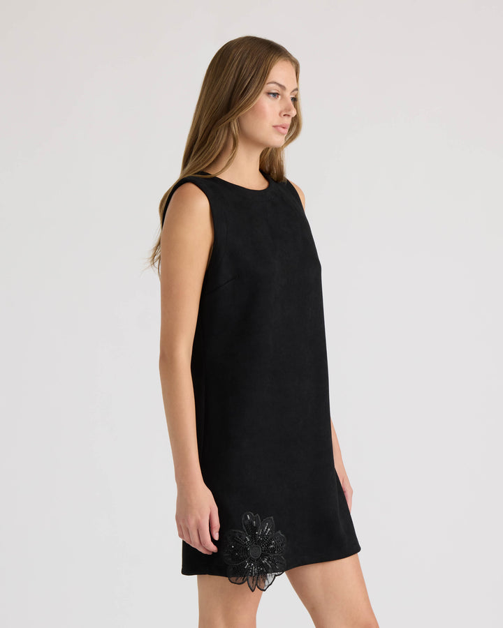 Suede Sequined Dress