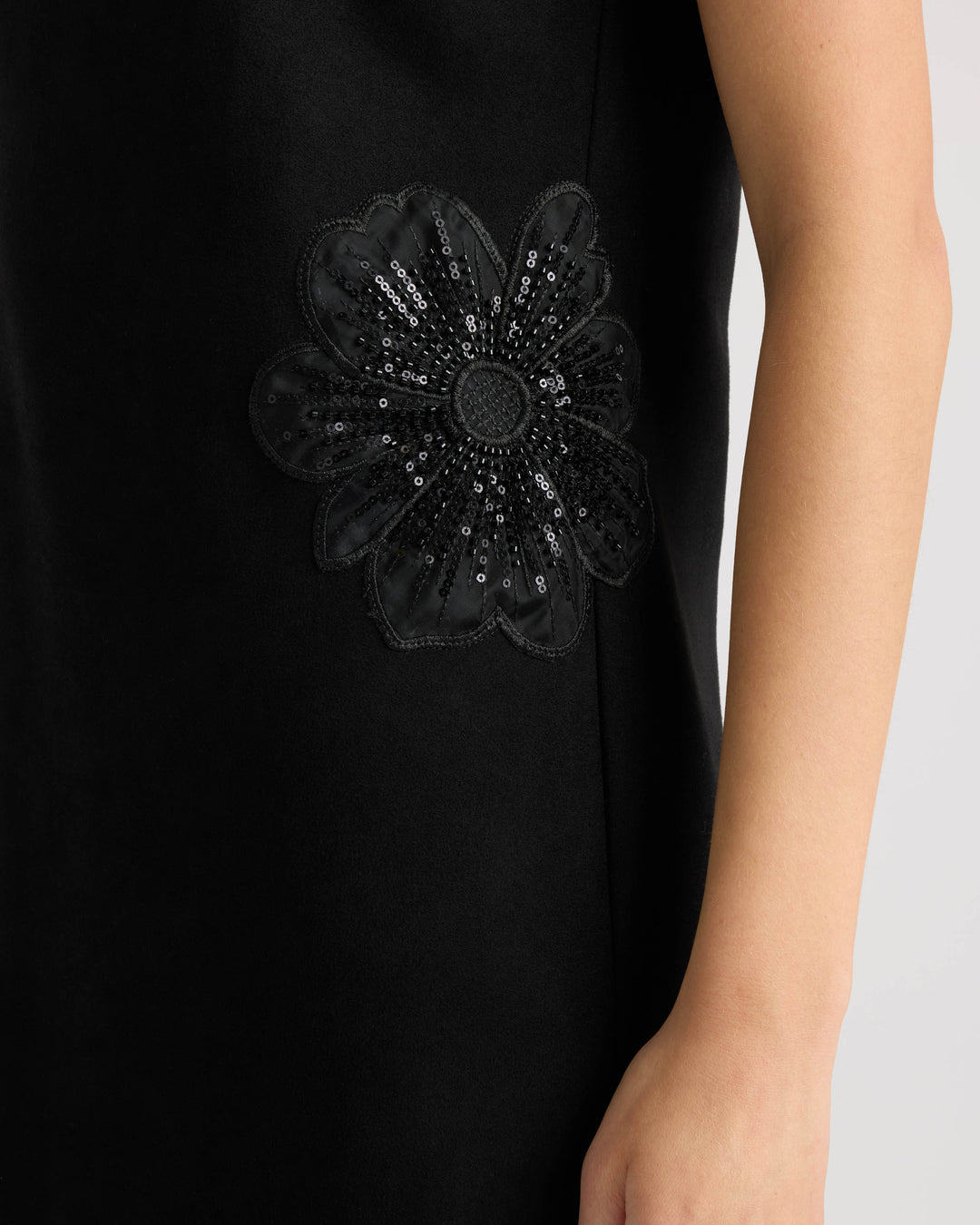 Suede Sequined Dress