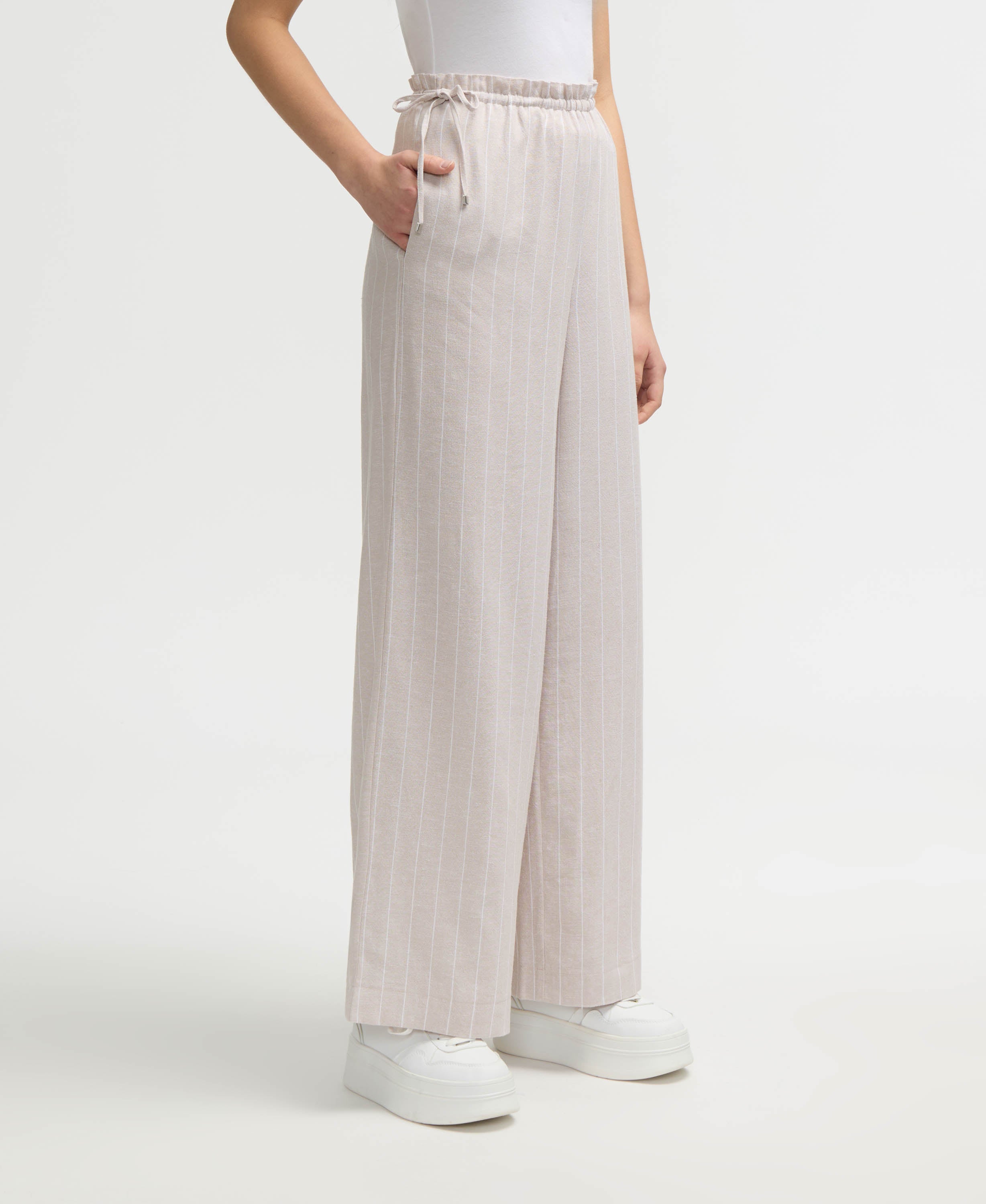 Side Waist Tie Wide Leg Pant – NVLT
