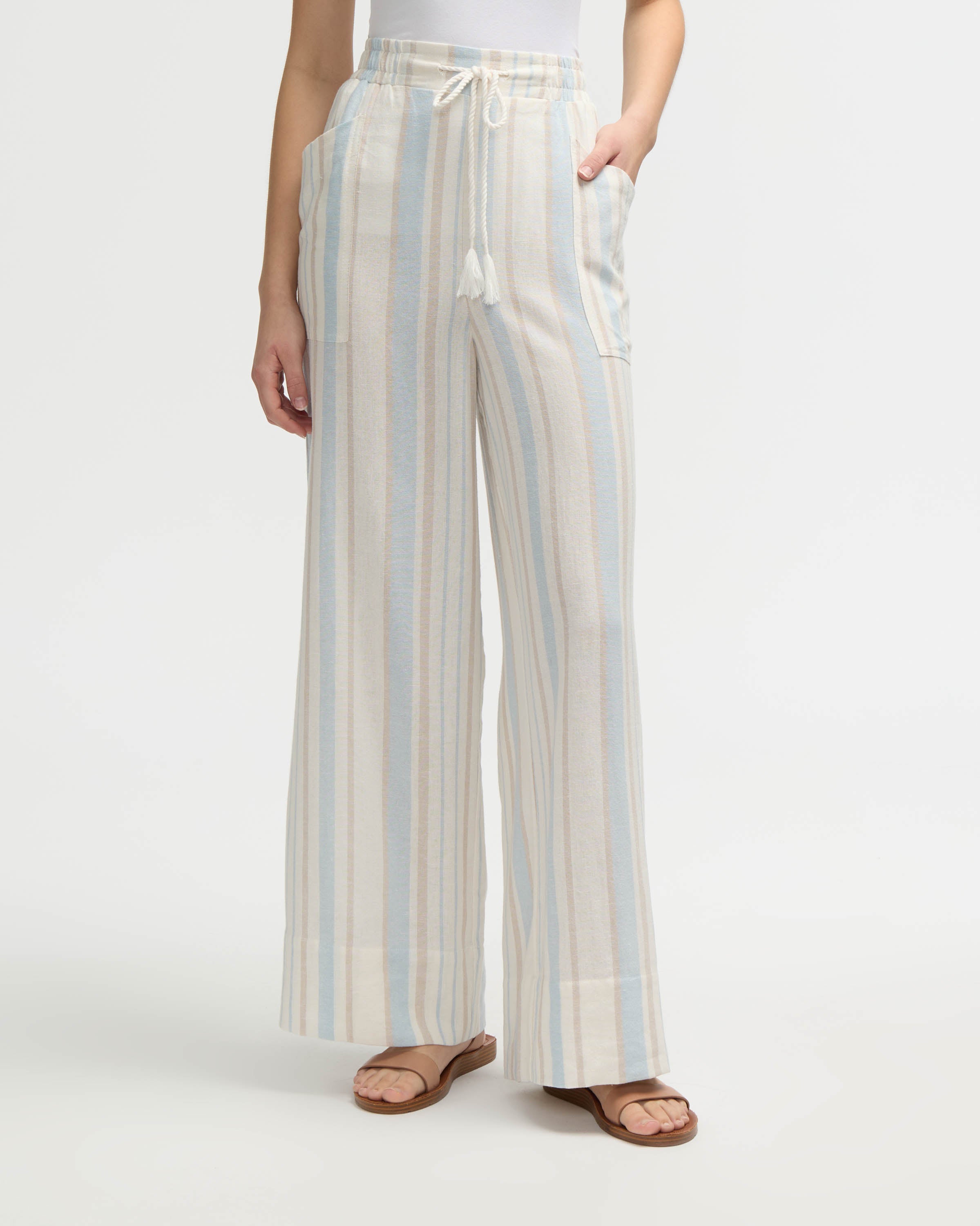Smocked Waist Wide Leg Pant – NVLT