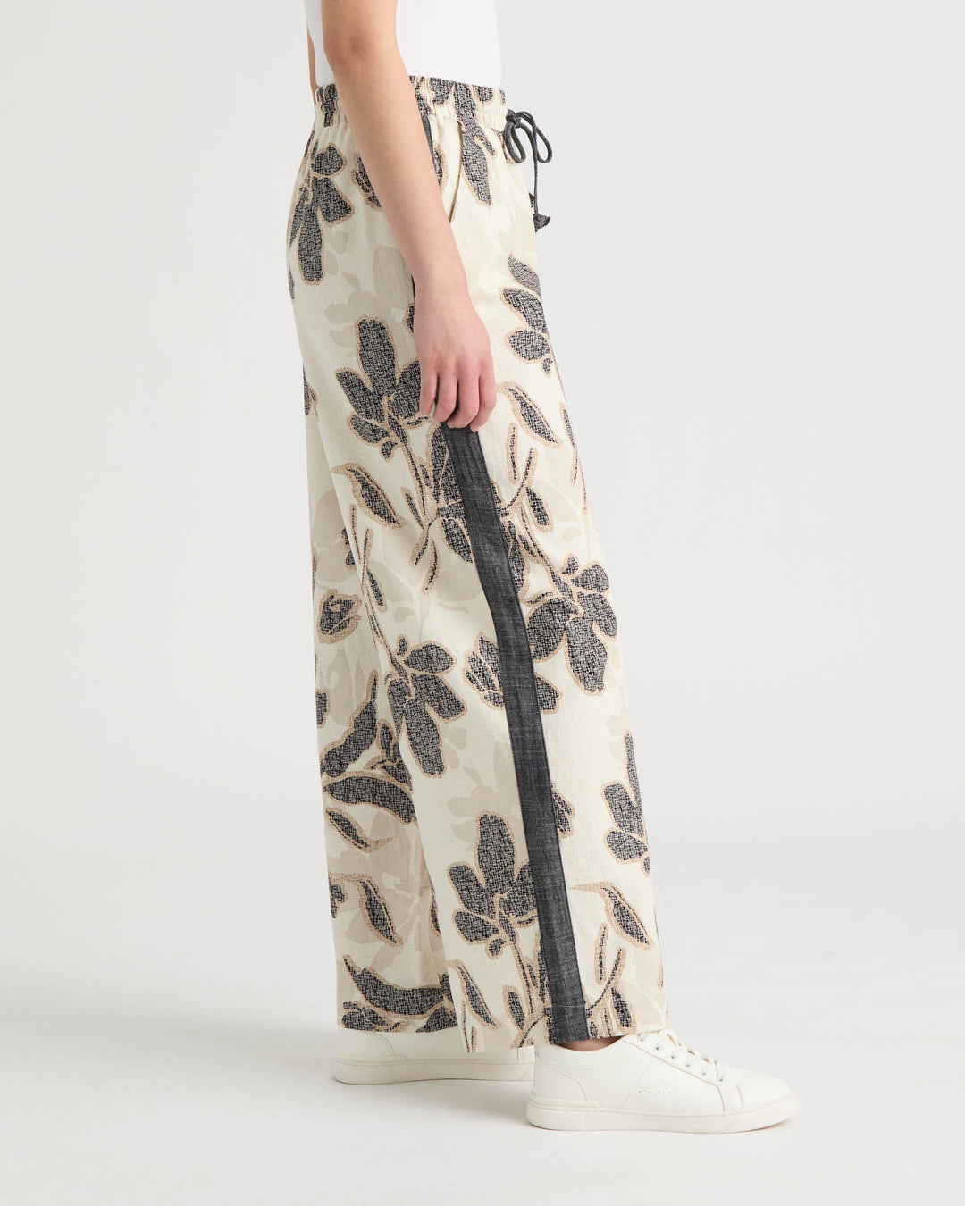 Wide Leg Pant with Drawcord