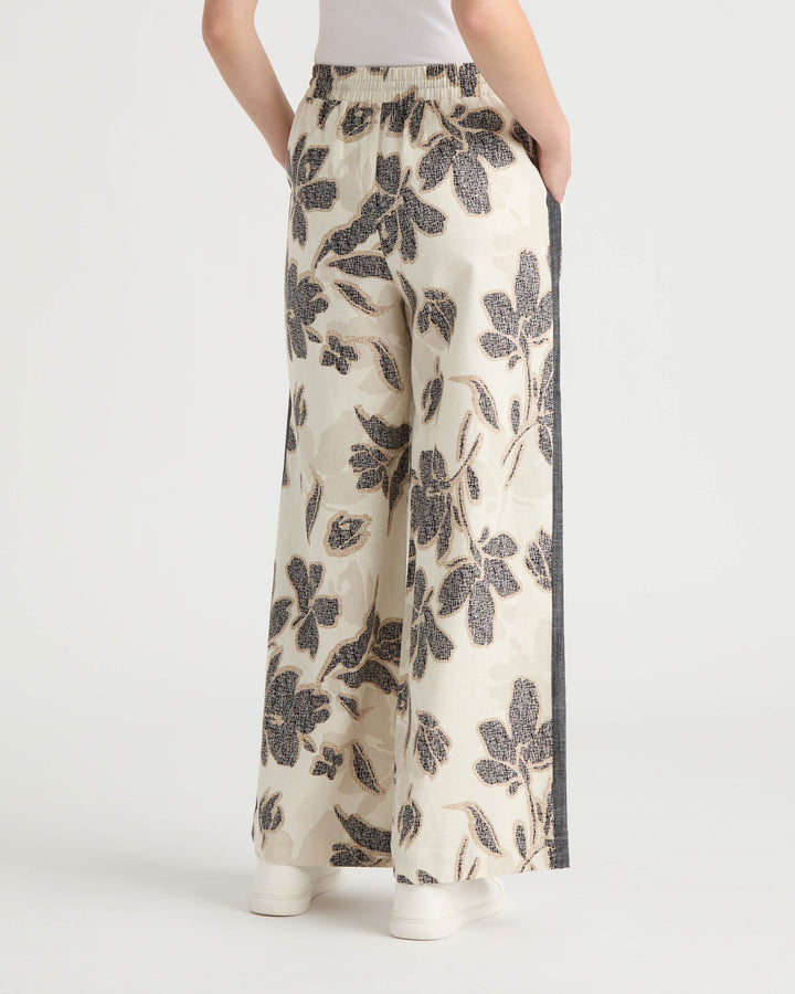 Wide Leg Pant with Drawcord