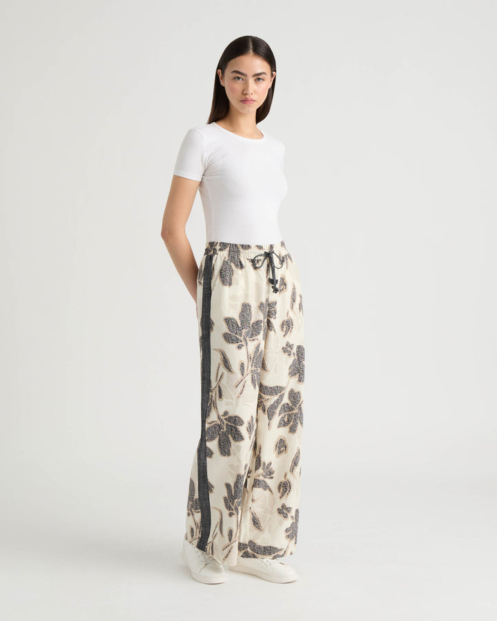 Wide Leg Pant with Drawcord