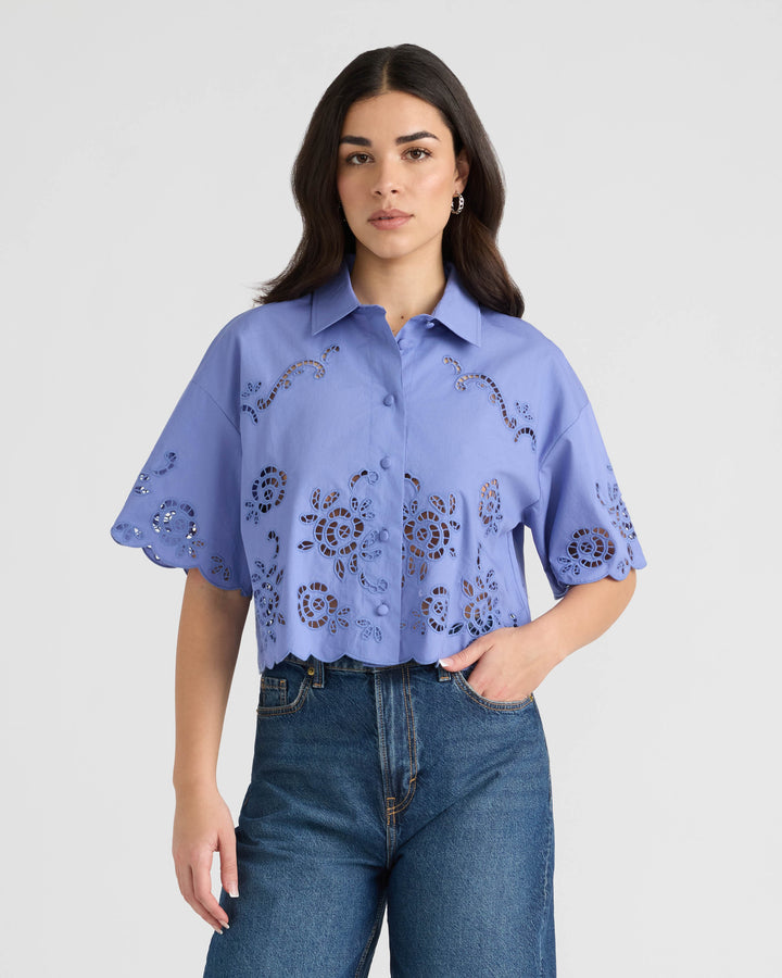 Eyelet Camp Shirt