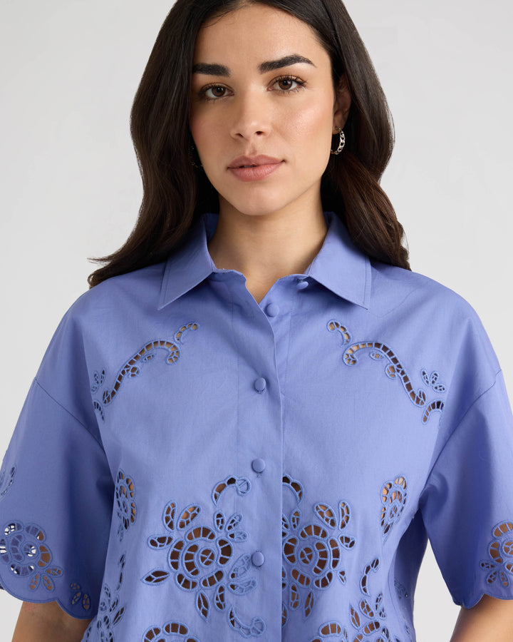 Eyelet Camp Shirt