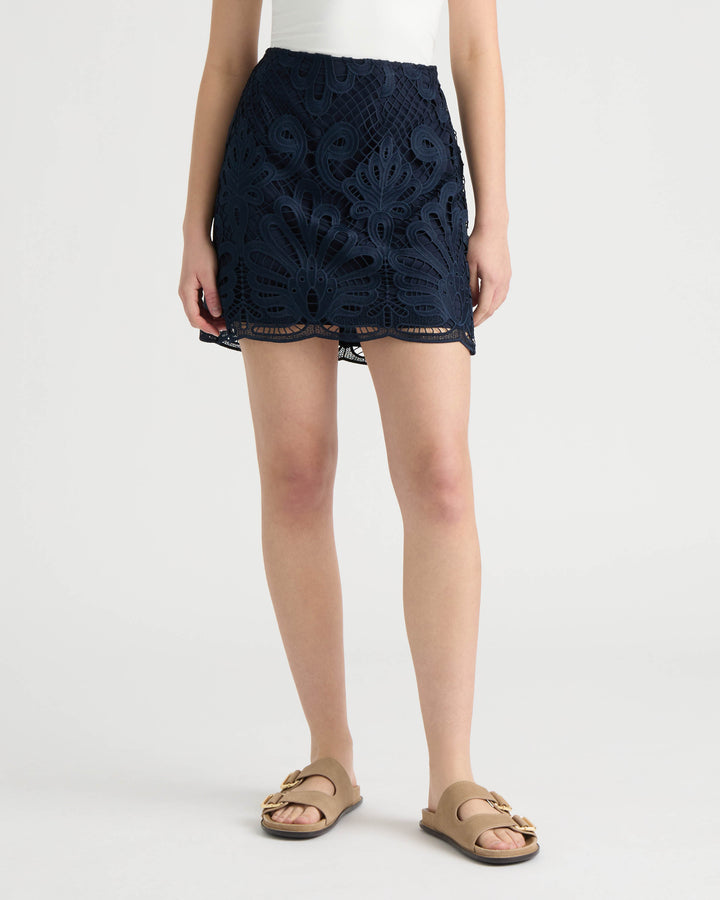 Mini Lace Skirt