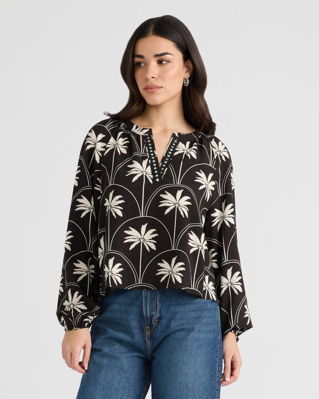 Raglan V-Neck Blouse