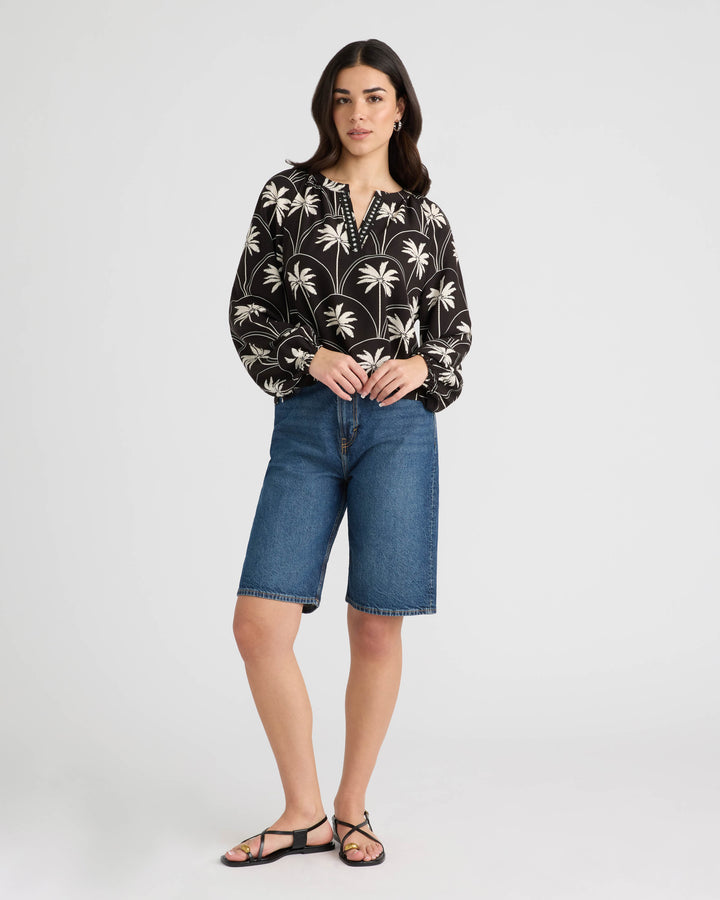 Raglan V-Neck Blouse