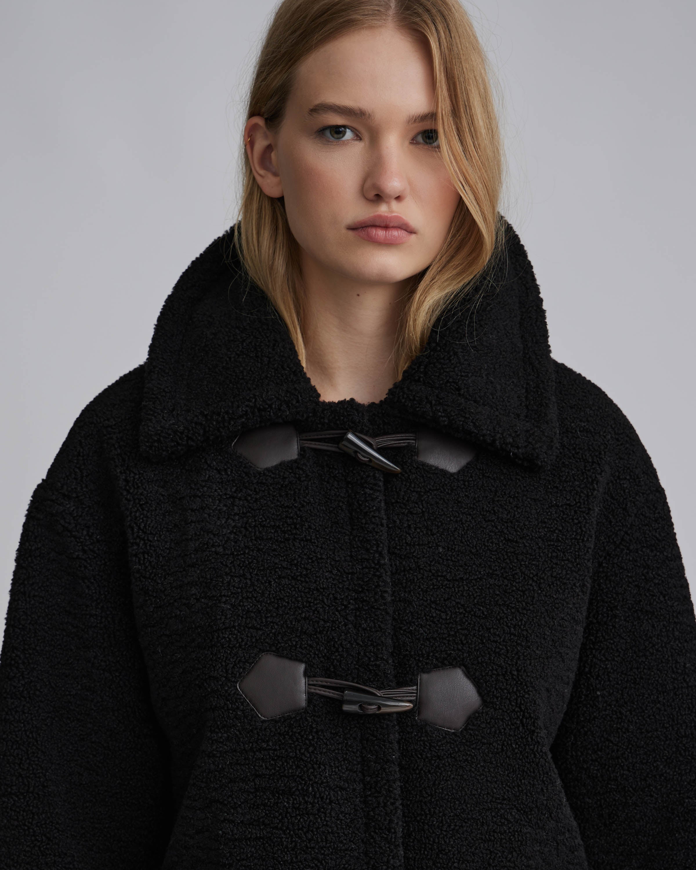 Black toggle coat online