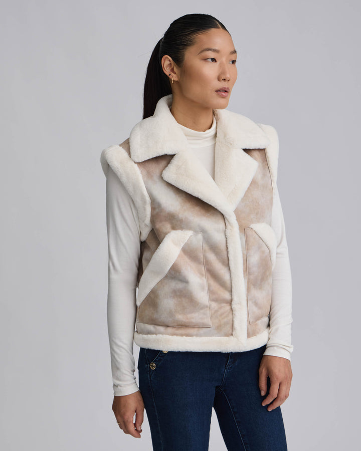 Shearling Patterned Vest