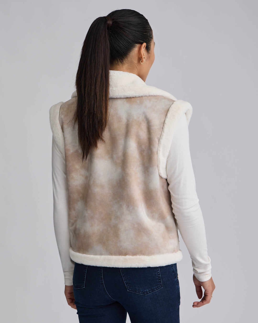 Shearling Patterned Vest