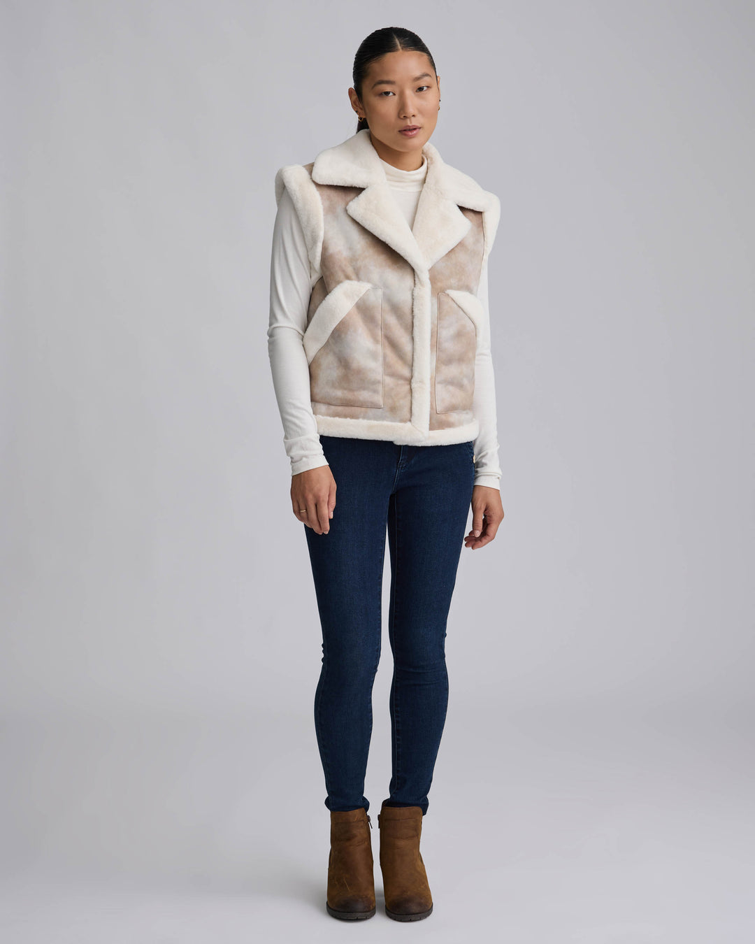 Shearling Patterned Vest