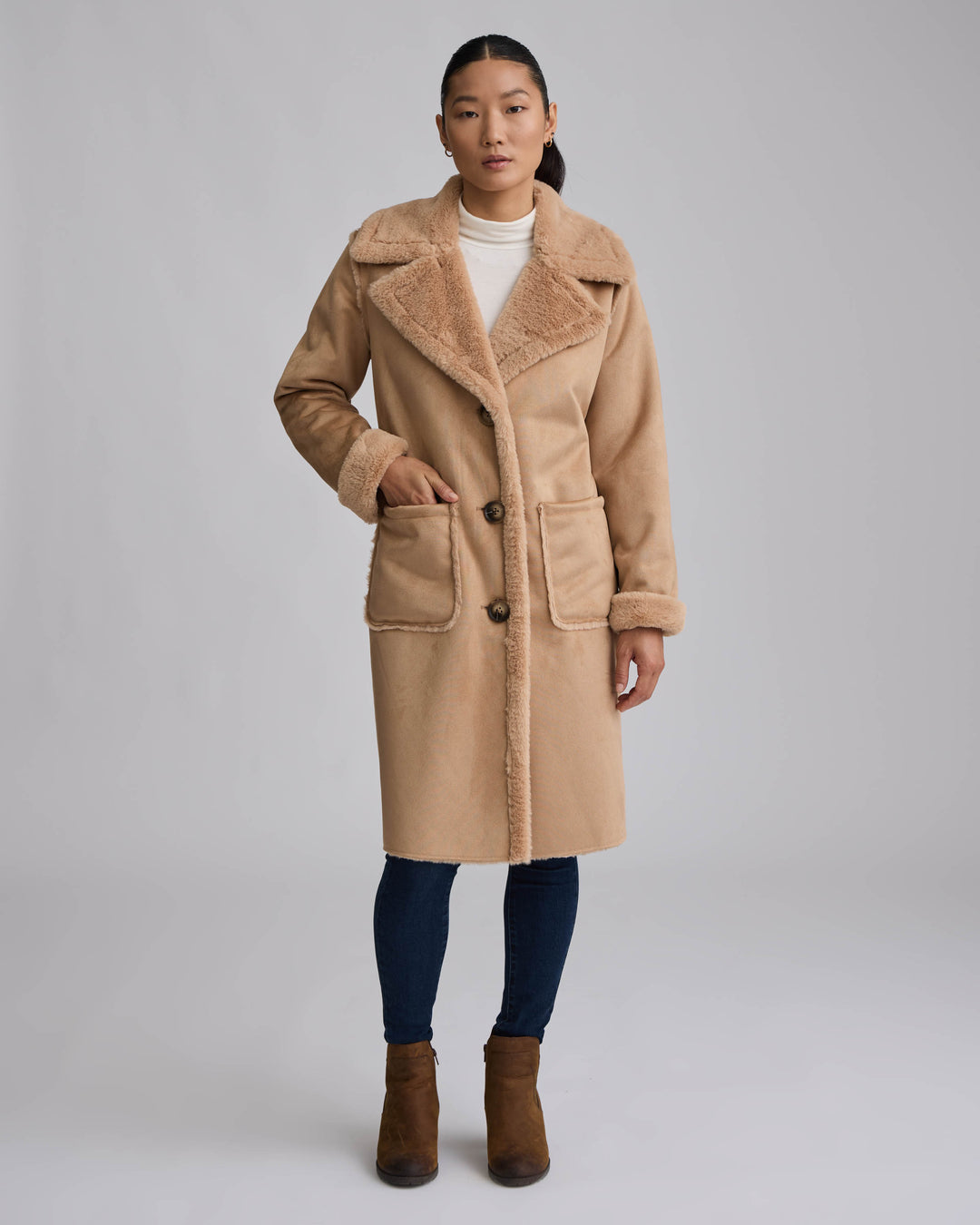 Shearling SB Long Coat