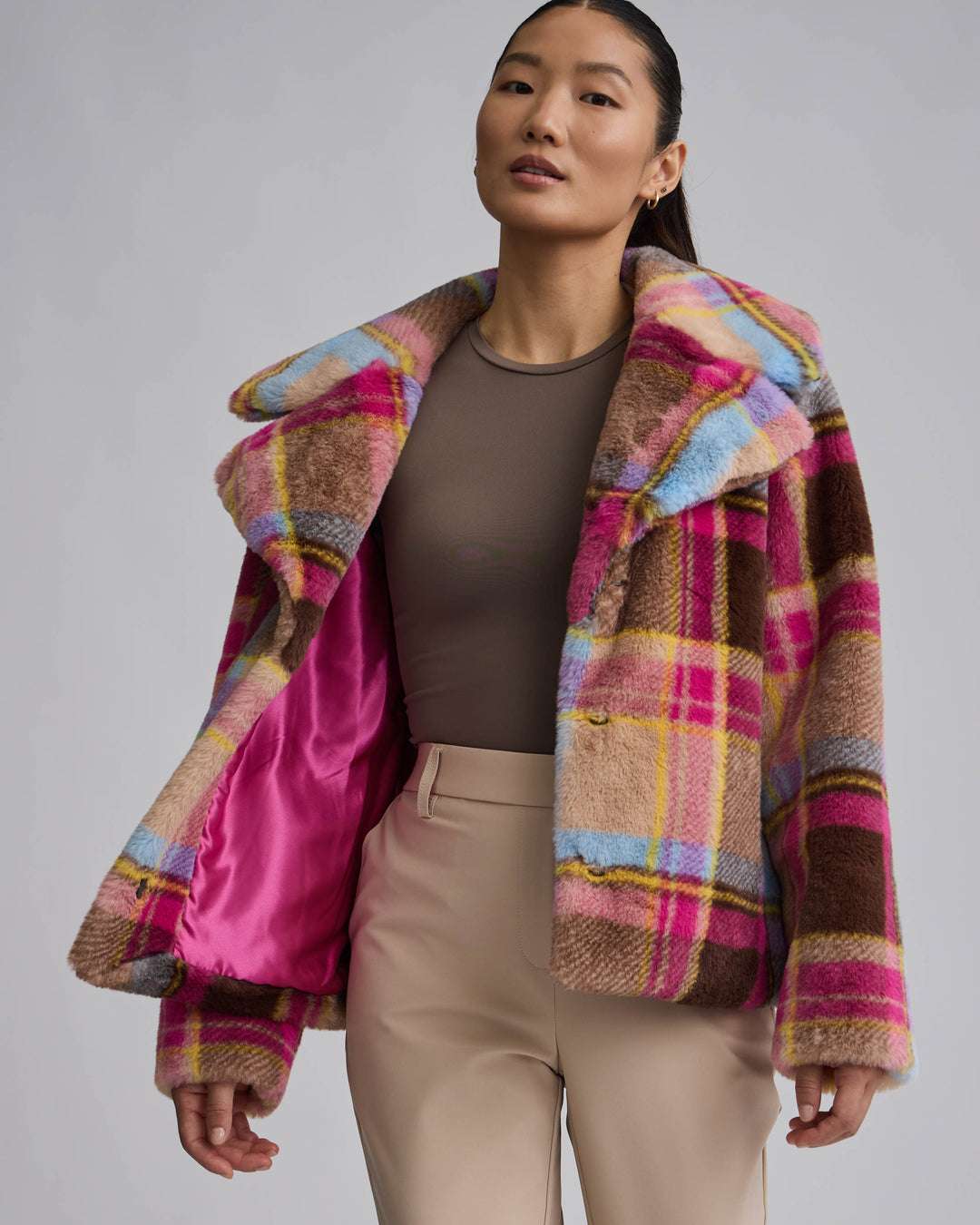 Fox Faux Fur Cropped Luxious Coat